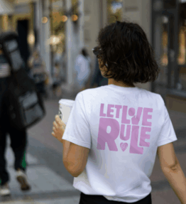 Let Love Rule Tee | Black or Lavender
